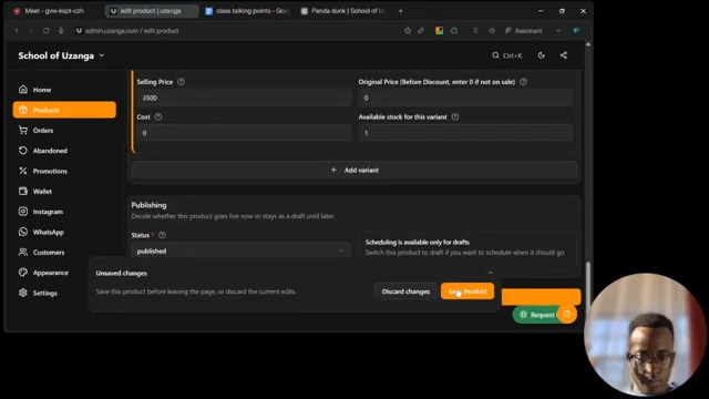 Save your changes to apply the new tags.